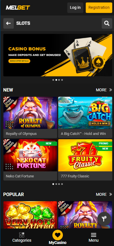 Melbet App Screenshots casino