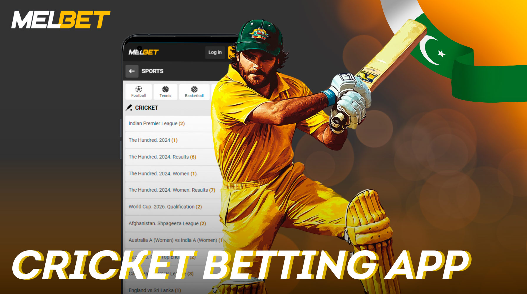 You can install the Melbet cricket betting app