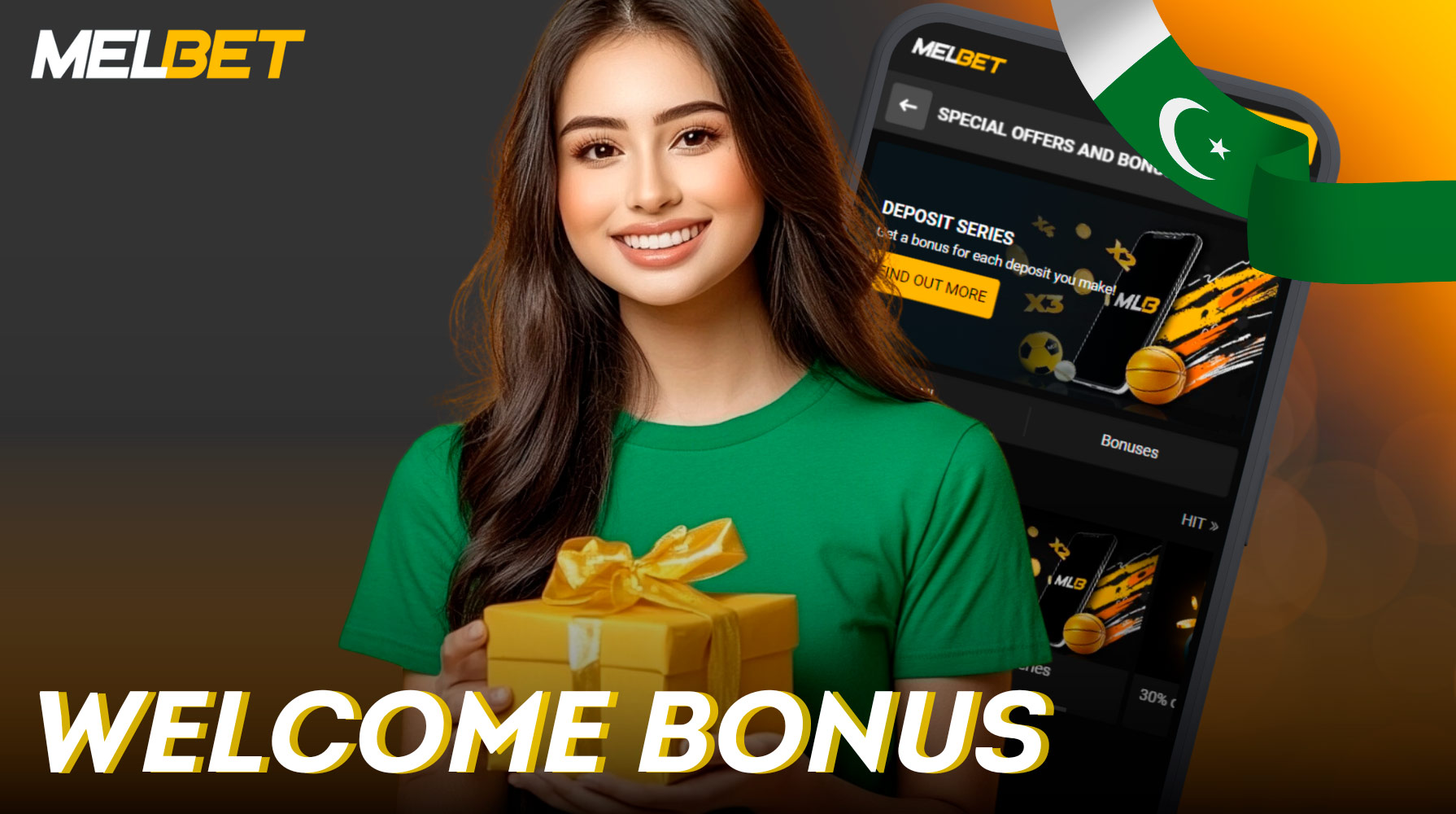 Two welcome bonuses to choose from Melbet